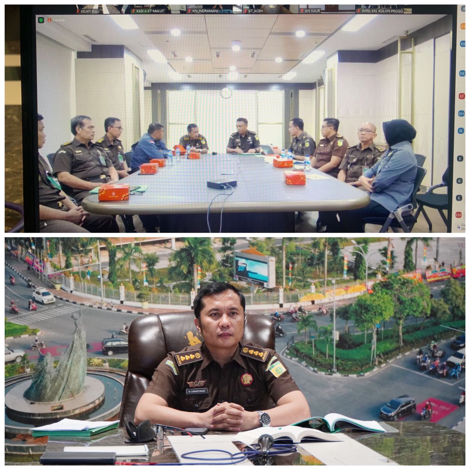 Asisten Intelijen Kejati Riau Ikuti Rapat Kegiatan Optimalisasi Kinerja Posko Pemilu